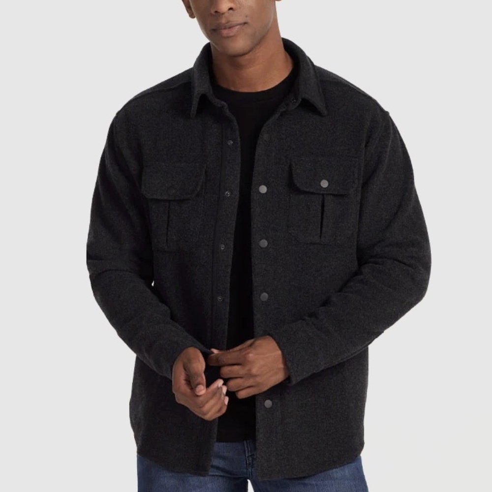 BRAND NEWWoolX Merino Wilder Shirt Jac Wool Snap Button Jacket • Large